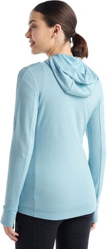 Icebreaker Women's Quantum Iii Long Sleeve Wool Athletic Zip Up Hoodie in Saudi Arabia
