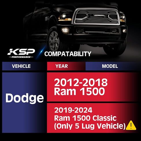 KSP 1.5" Ram 1500 Wheel Spacers, 4pcs 2002-2010 Dodge Ram 1500 Forged Rim Spacer with 9/16-18 Stud 77.8mm Hub Bore, 5x5.5 to 5x5.5 Durable Spacers with Hub Lip for Durango 2004-2009&Dakota 2005-2011 in Saudi Arabia