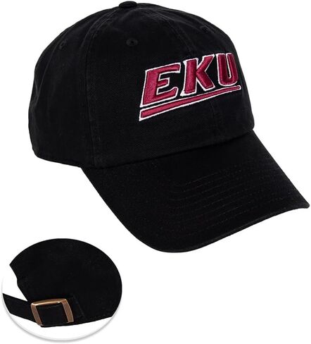 Desert Cactus Eastern Kentucky University Baseball Hat EKU Colonels Brimmed Embroirderd Hats Cap Adjustable Cloth Strap Adult (Style A) Red in Saudi Arabia