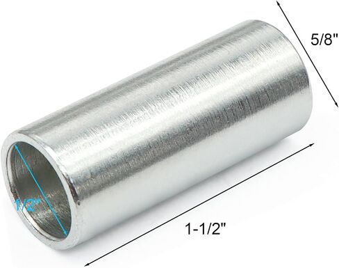 1/2"IDx5/8"ODx1-1/2"طول فولاذ غير ملحوم، فولاذ فاصل معدني، 10 قطع in Kuwait