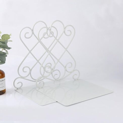 Artkingdome Book Ends Luxury Bookends, Retro Organizer Stand, Desk Holder Racks School Liberary Bookshelf Decorative Bookend 1pair w/Padding Gift in Kuwait