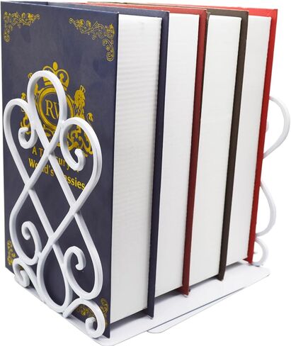 Artkingdome Book Ends Luxury Bookends, Retro Organizer Stand, Desk Holder Racks School Liberary Bookshelf Decorative Bookend 1pair w/Padding Gift in Kuwait