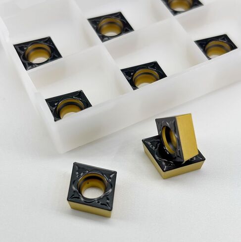 إدراجات كربيد CNC CCMT 32.51 CCMT09T304 لقطع الفولاذ المعدني، قاطع شرائح نصف تشطيب لقاطع الخراطة، 10 قطع in Kuwait