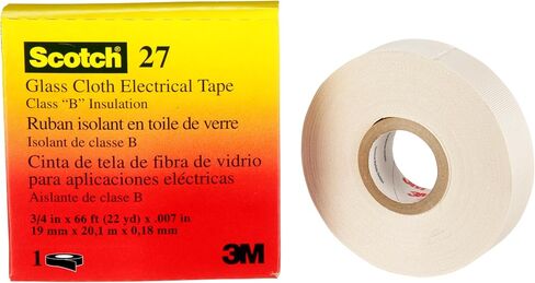 3M™ Glass Cloth Electrical Tape 27, 3/4 in x 66 ft, 1 Roll/Carton in Saudi Arabia