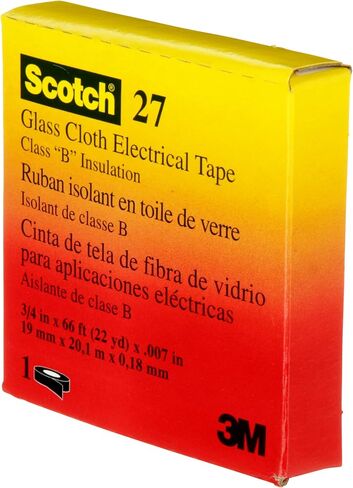 3M™ Glass Cloth Electrical Tape 27, 3/4 in x 66 ft, 1 Roll/Carton in Saudi Arabia