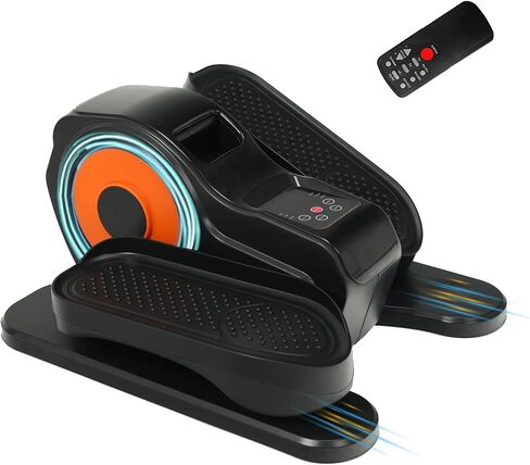 Under Desk Elliptical Machine, Ellipse Leg Exerciser for Seniors Adult, Pedals Trainer While Sitting, Leg Exerciser with Remote Control Adjustable Speed, Manual & Auto for Home Office in Saudi Arabia