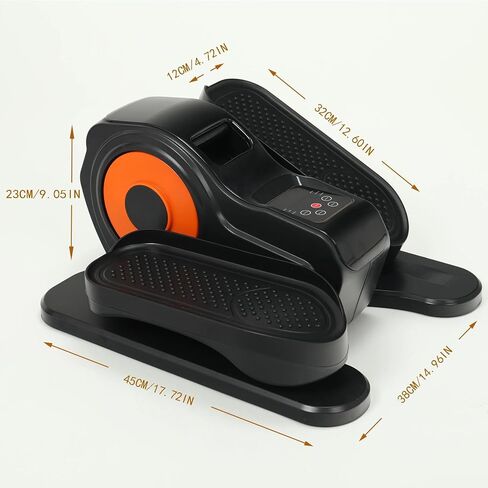 Under Desk Elliptical Machine, Ellipse Leg Exerciser for Seniors Adult, Pedals Trainer While Sitting, Leg Exerciser with Remote Control Adjustable Speed, Manual & Auto for Home Office in Saudi Arabia