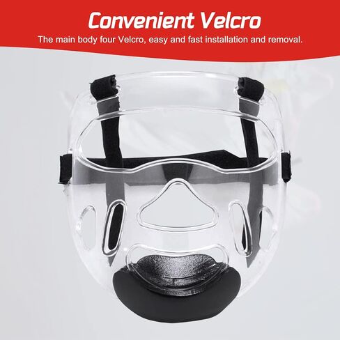 Clear Taekwondo Mask Detachable Protector Head Gear Head Cover, Face Shield Face Protection Cover Thickening for Martial Arts Boxing Sanda in Kuwait