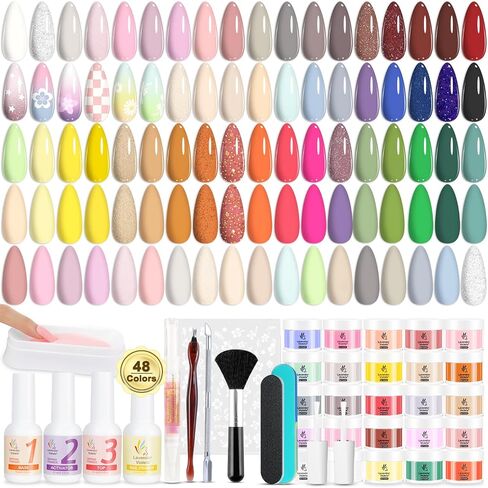 Lavender Violets Nail Files and Buffer Set Professional Manicure Pendicure Tools Kit with Dip Powder Tray, Dipping Nail Brush, Buffer Block and Nails File J780 in Kuwait