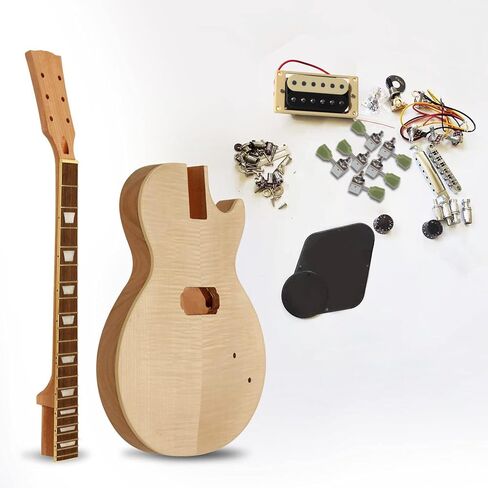 DIY Guitar Kits Build Your Own Unfinished Electric Guitars Project Package with All Accessories in Saudi Arabia