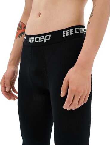 CEP Footless Recovery Compression Tights for Men | 20-30mmHg Performance Tights for Post-Workout Healing | Run Better in Kuwait
