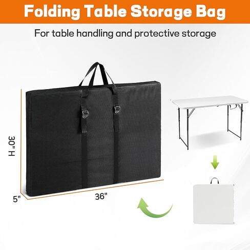 Folding Table Storage Bag, Outdoor Table Carry Bag for 6FT Folding Picnic/Camp Tables,Waterproof Poker Table Cover - 36" L x 5" W x 30" H in Saudi Arabia