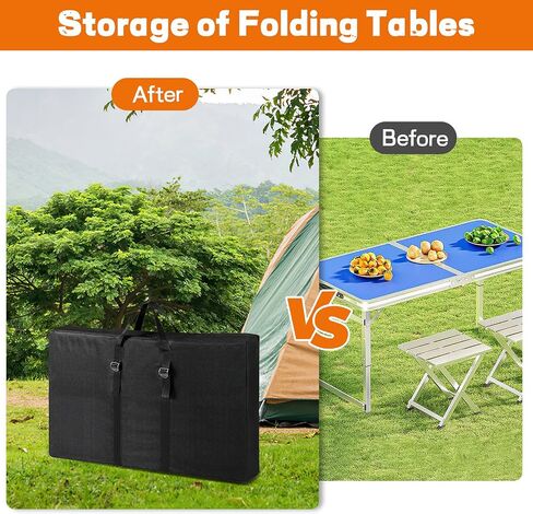 Folding Table Storage Bag, Outdoor Table Carry Bag for 6FT Folding Picnic/Camp Tables,Waterproof Poker Table Cover - 36" L x 5" W x 30" H in Saudi Arabia