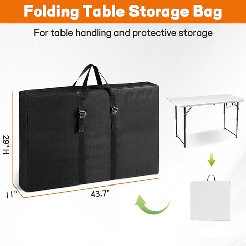 Folding Table Storage Bag, Outdoor Table Carry Bag for 6FT Folding Picnic/Camp Tables,Waterproof Poker Table Cover - 36" L x 5" W x 30" H in Saudi Arabia