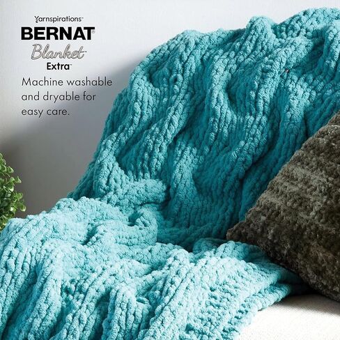 Bernat Blanket Extra - 2 Pack of 97 Yards/10.5 oz School Bus Yellow 100% Polyester Yarn in Saudi Arabia
