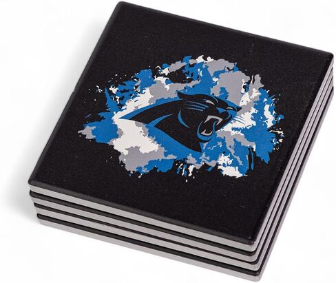 The Memory Company | Licensed NFL 4-Pack Team Logo Ceramic Blast Coaster Set,Buffalo Bills in Saudi Arabia