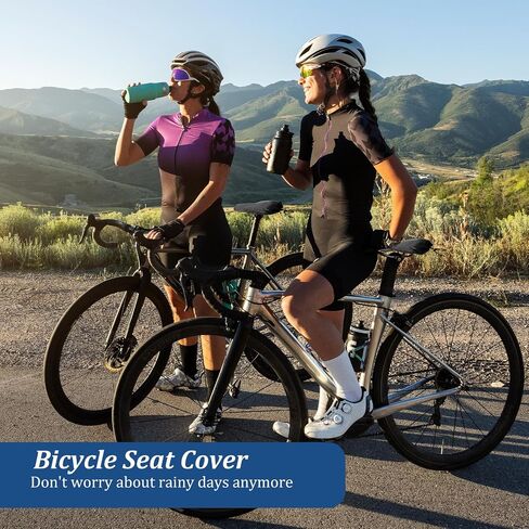 2 Pcs Waterproof Bike Seat Rain Cover Bicycle Seat Cover Bike Rain Cover Accessories Washable Bike Seat Cushion Cover Bicycle Seat Rain Cover with Drawstring Bike Cushion Seat Protector in Saudi Arabia
