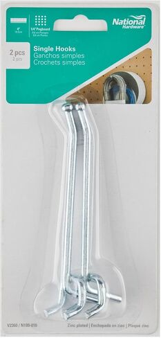 N180-010 TV206857 2PK ZN 4CT SGL Hooks in Saudi Arabia
