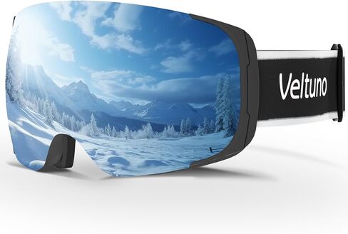 نظارات التزلج للرجال والنساء البالغين والشباب، نظارات OTG على الجليد مضادة للضباب، نظارات الثلج للحماية من الأشعة فوق البنفسجية رؤية واسعة in Kuwait