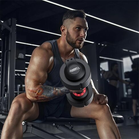 Adjustable Dumbbell 25LB Single Dumbbell Weight, 5 in 1 Weight Dumbbell with Non-Slip Handle,Ideal for Home Gym Workouts in Saudi Arabia