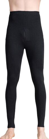 Grenasasilk رجل ميرينو الصوف + طبقة قاعدة الحرير الطقس البارد الحرارية طماق طويلة جونز الملابس الداخلية الصوف السراويل أسود كبير in Kuwait