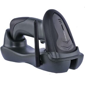 NADAMOO Wireless Barcode Scanner with Cradle, 2D Cordless Bar Code Reader 400m Transmission Distance CMOS Imager Read 1D, 2D, QR Code, Data Matrix, PDF417 for Windows Mac Linux