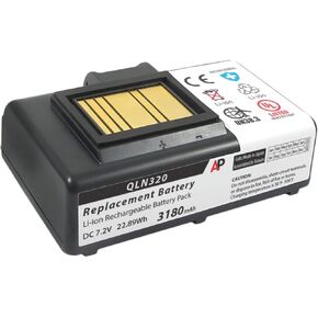 Artisan Power Replacement Battery for Zebra Printer Models QLn320 QLn220 (HC), ZQ500, ZQ510, ZQ520, ZQ610, and ZQ620 Mobile Printers - Rechargeable Lithium Ion Battery 3180 mAh for Max Life