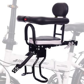 Front Bicycle Seat for Child, Front Mounted Child Bicycle Seat with Handrail Seat Belt and Pedal, with Installation Tools (UP to 100 Pound) in Kuwait
