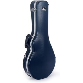Crossrock ABS Molded Case for F-Style Mandolin with Removable Shoulder Straps-Blue(CRA862MFBL)