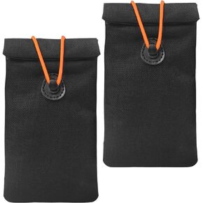 2 Pack Faraday Pouch for Car Keys and Smartphone, Key Signal Blocking Bag, Anti Theft Car Protection, Cell Phone Keyless Entry Fob Signal Blocking Bag (Black) in Saudi Arabia