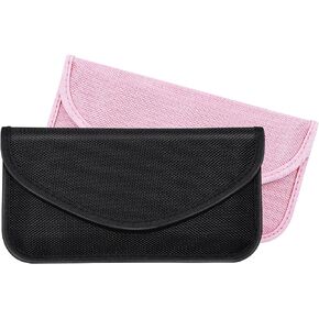 2 Pack Faraday Bags for Car Keys, Faraday Key Fob Protector(7.87'' x 3.93''), Signal Blocking Faraday Cage, Waterproof Faraday Bag, Faraday Bags for Key Fob, Anti-Theft RFID Card Faraday Pouch