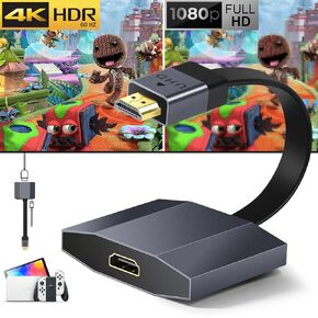 4K View Pro,Game Console 4k Upscaler, Enhance the graphics quality of 1080P/2K game console to 2560P/4k@60fps,for Nintendo Switch,PS2/3,Wii, DreamCast,Xbox360,Wii U,RetroTink 5x,and more console