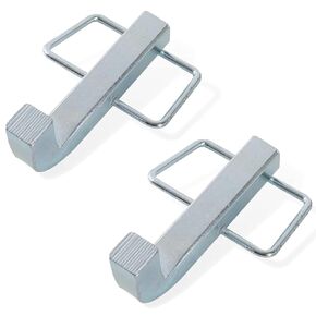 TonGass (2-Pack) Premium Snap L-Pins for Weight Distribution Hitches - 4 1/4" x 1 3/4" L-Pins with Integrated Snap Clips - Minimize Weight Distribution Hitch Noise - Zinc-Coated Heavy-Duty Steel