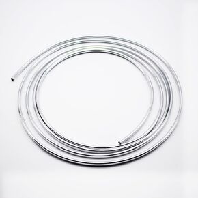 3metres x 6MM Universal U Shape Custom Chrome Plated DIY Moulding Trim Strip Line for Sedan Car Pickup Air Vent Door Edge Decoration(Silver)