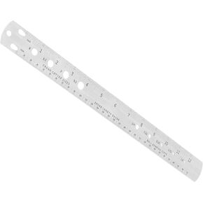 Hapivida Bike Spoke Ruler, Stainless Steel Crank Cotter Nipple Size Ruler Gauge Tool for MTB Road Bicycle Measuring