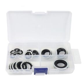 30Pcs 15-32241 Original Equipment AC Compressor Seals, Automotive Self-Centered Bonded Seal Air Conditioning Compressor Port Seal Washer Kit