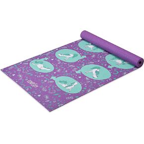 Kids Yoga Mat - 60" x 24" Yoga Mat for Kids Oriented 3mm Thick Yoga Mat, Fun Prints Exercise Mats, Ideal for Babies, Toddlers and Children - Non Toxic Latex Sensitive in Saudi Arabia