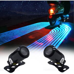 Motorcycle Angel Wings Projection Light Kit, Underbody Waterproof Ghost Shadow lights for Motorcycles - Universal (Blue, Pack of Pair)
