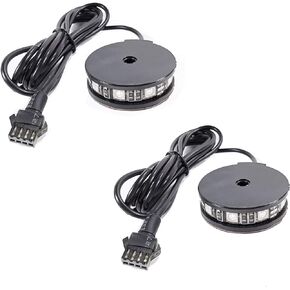 2pc LED Motorcycle Light Kits,RGB Motorcycle Wheel Light -Underglow Pod Neon Accent Light for Motorcycle Scootor Golf Cart ATV Car Bike SUV