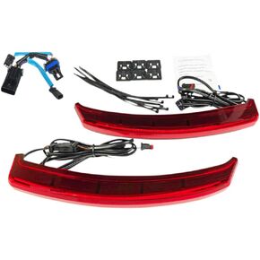 Custom Dynamics LED Saddlebag Lights for Indian Chieftain and Dark Horse (not Challenger) - Red