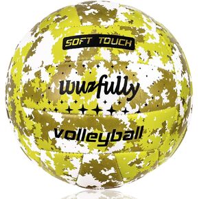 Wuzfully Volleyball Official Size 5,Soft Volleyballs for Backyard Beach Park Play Games Practice Volleyball for Beginner Teenager(Best Gift)