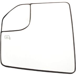 Dasbecan FL3Z17K707L Left Driver Side Mirror Glass Blind Spot Compatible with Ford F150 2015-2020 Pickup Truck Replacement FL3Z17K707 Mirror Glass with Rear Holder