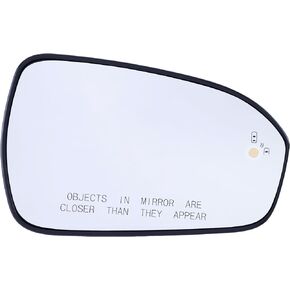 Passenger Side Mirror Glass Replacement for Fusion 2013-2021, Heated with Blind Spot Detection BLIS, DS7Z-17K707-C, DS7Z17K707C, KS7Z-17K707-A, KS7Z17K707A