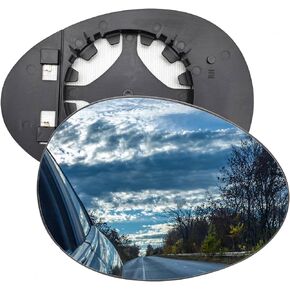 AUTOXBERT Mirror Glass Replacement Passenger Right Side Mirror Heated with Backing Plate For Mini Cooper 2007 2008 2009 2010 2011 2012 2013 2014 2015, Replace 51162755626