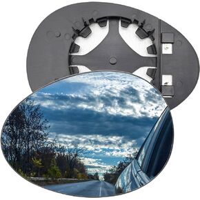 AUTOXBERT Mirror Glass Replacement Passenger Right Side Mirror Heated with Backing Plate For Mini Cooper 2007 2008 2009 2010 2011 2012 2013 2014 2015, Replace 51162755626