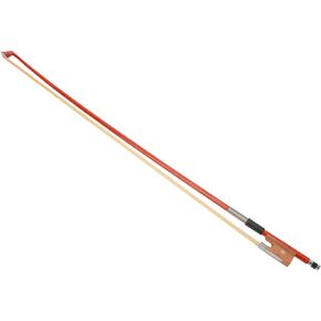Vaguelly 4/4 Violin Bow Violin, Horsetail Hair Bow, Red Wood Round Stick Replacement Violin Bow, Violin Accessory Part