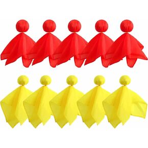 10 Pieces Penalty Flag Yellow Football Tossing Flags Sports Fan Set Penalty Flag Party Accessory (Yellow)