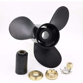 13 X 19 Aluminum Propeller Prop w/Complete hub 40 60 90 75 115 125 hp Bigfoot Mercury Mariner Outboard Marine Replaces 48-77346A45