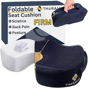 Sciatica Pillow for Sitting Pain Relief - Memory Foam Car Seat Cushion for Back Pain - Tailbone Pain Relief Cushion for Office Chair - Work from Home Computer Chair Cushion