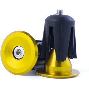 Bar End Plugs Bicycle Handlebar End Caps Bike Handlebars for Mountain Bike Road Bike, no Logos, Installation Tool Included (1 Pair, Colors: Black, Blue, Gray, Red, Gold)